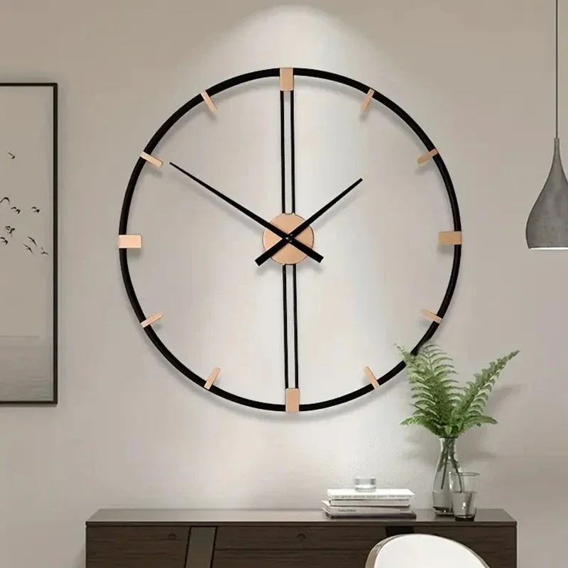 북유럽 벽시계 금속 벽시계 럭셔리 시계 메커니즘 침묵  - Luxury Watch Wall Clock 리뷰 및 가격