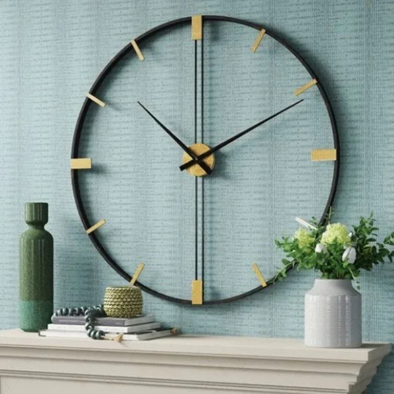 북유럽 벽시계 금속 벽시계 럭셔리 시계 메커니즘 침묵  - Luxury Watch Wall Clock 리뷰 및 가격