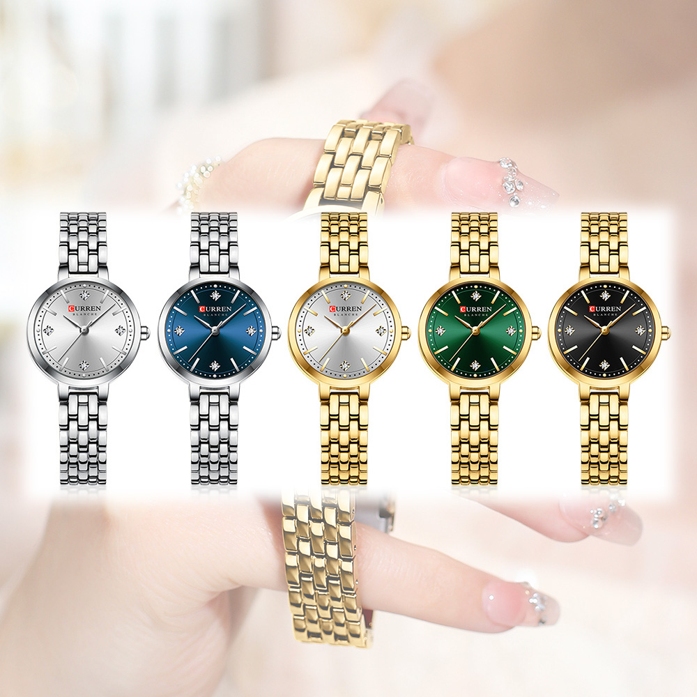 CURREN 여성용 미니멀리스트 얇은 손목시계, 반짝이 - Luxury Watch Lady 리뷰 및 가격