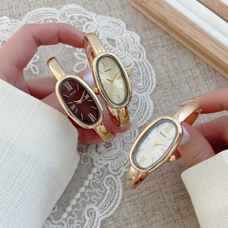 하이 엔드 여성용 로마 스케일 쿼츠 시계 간단한 골드  - Luxury Watch For Girls 리뷰 및 가격