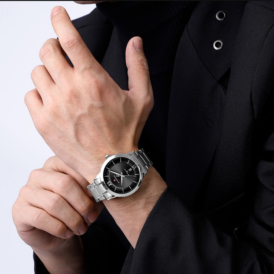 남성용 NAVIFORCE 시계 패션 비즈니스 캘린더 디 - Field Watch Military 리뷰 및 가격