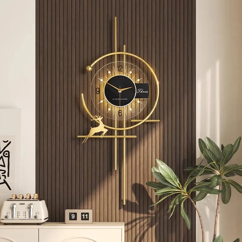 인기있는 식당 벽시계 미니멀리스트 럭셔리 장식 침묵 석 - Luxury Watch Wall Clock 리뷰 및 가격