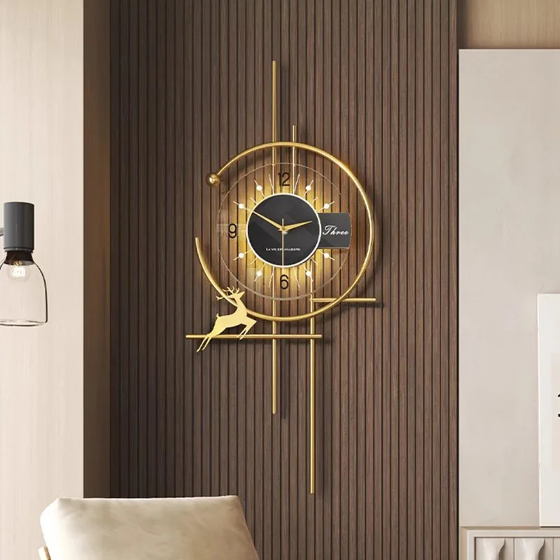 인기있는 식당 벽시계 미니멀리스트 럭셔리 장식 침묵 석 - Luxury Watch Wall Clock 리뷰 및 가격
