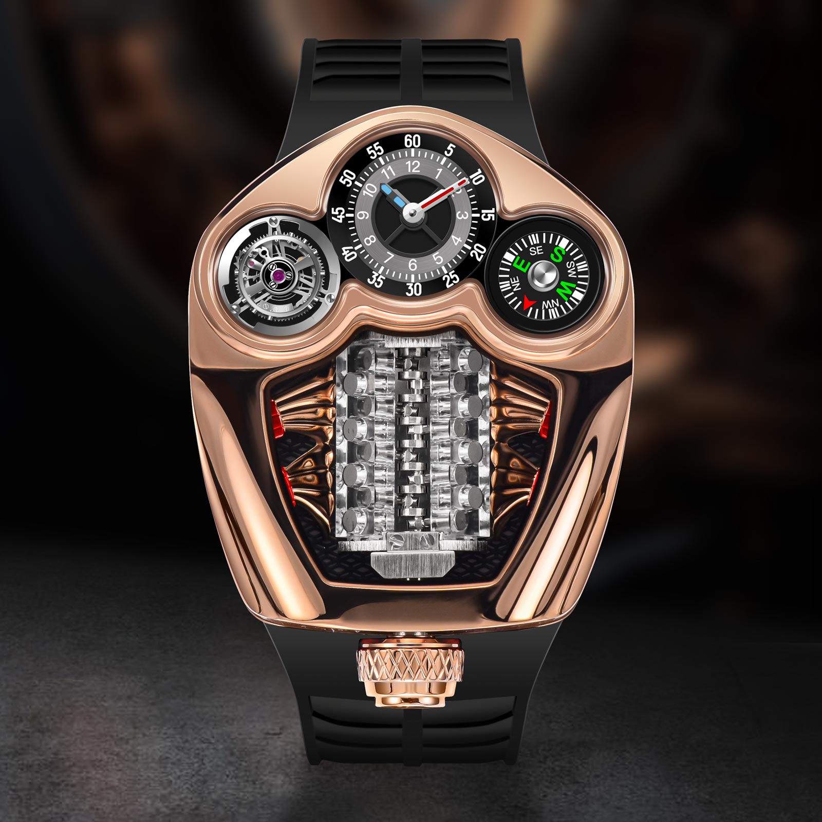 핀두 디자인 NEW 엔진 시리즈 쿼츠 시계 남성용 스테 - Compass Watch Luxury 리뷰 및 가격