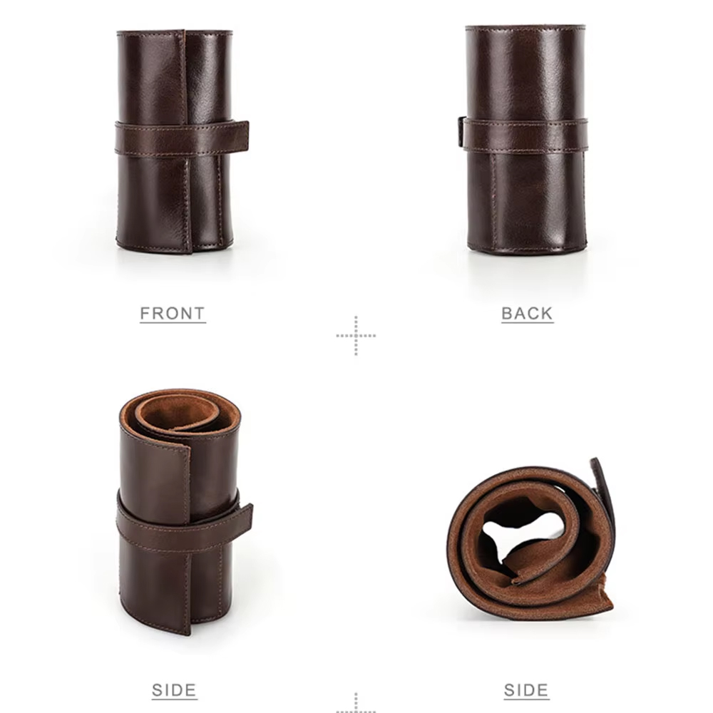 100% 정품 소가죽 시계 롤 케이스 6 슬롯 CONT - Luxury Watch Holder 리뷰 및 가격
